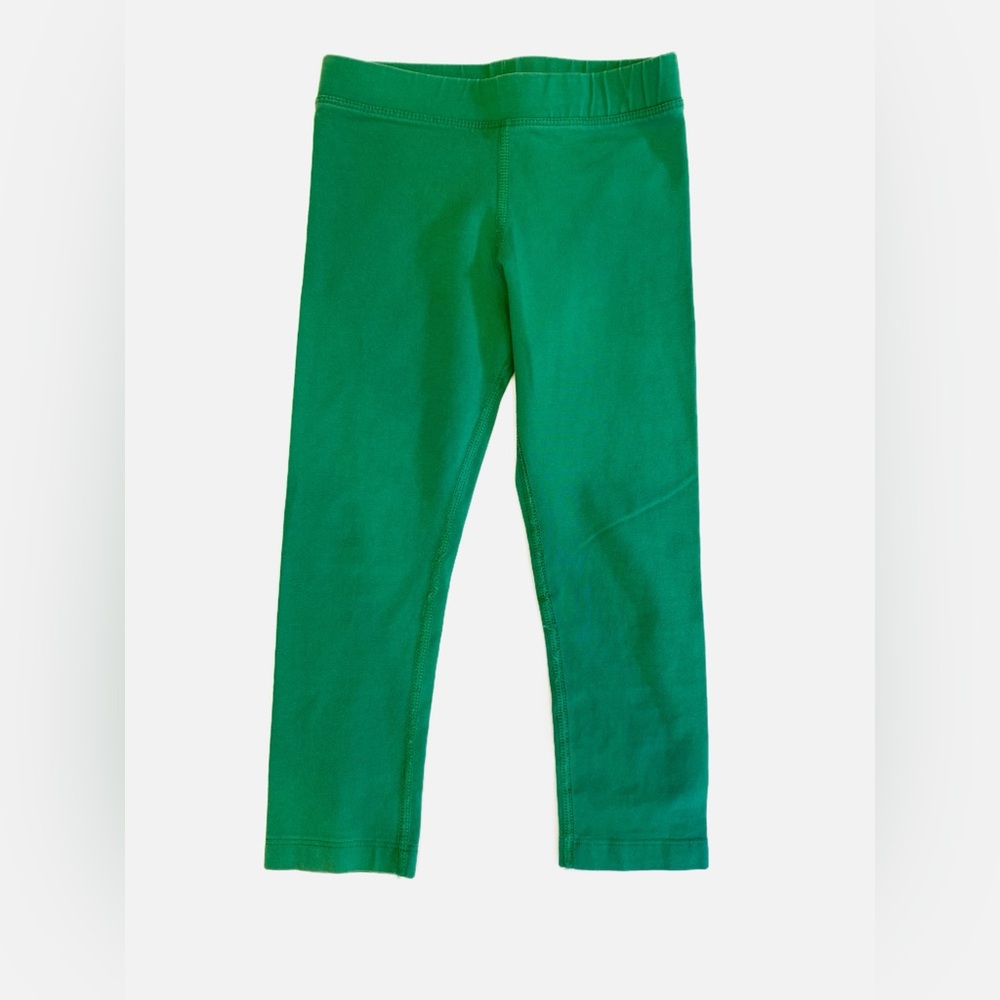 Primary Grass Green Kids Leggings - size 4T